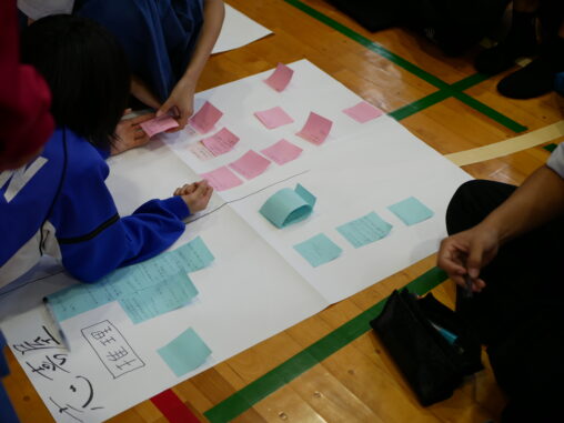 環境の日に中学校でワークショップを行いました。